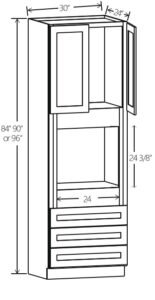 Oven Pantry 30″W x 84″H x 24″D