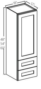Wall Tower Cabinet 18″W x 48″H x 12″D