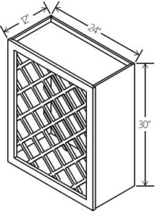 Wine Rack 24″W x 30″H x 12″D
