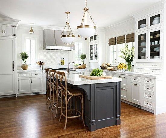 Contrasting Color Kitchen