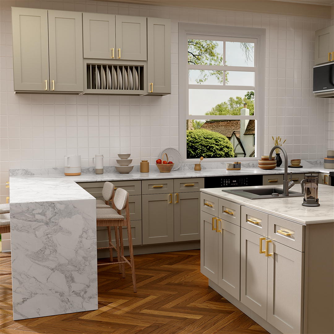Shaker Gray Cabinets Combo Packs