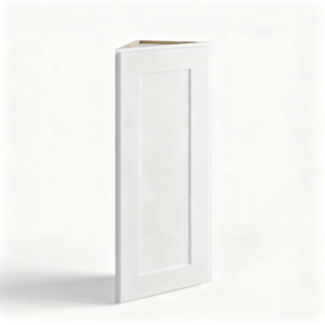 White Shaker Angle Wall Cabinet-3 adjustable shelves