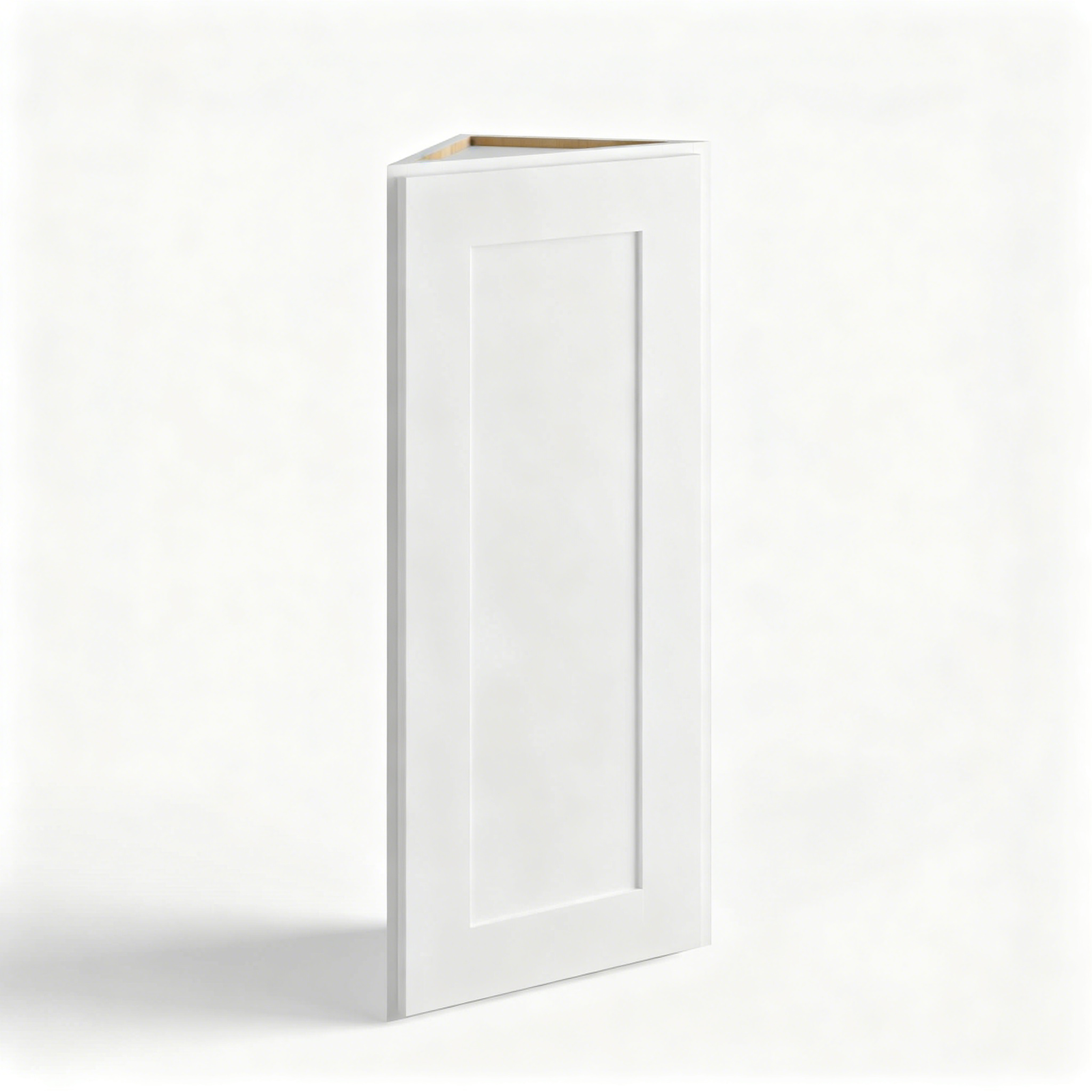 White Shaker Angle Wall Cabinet-3 adjustable shelves