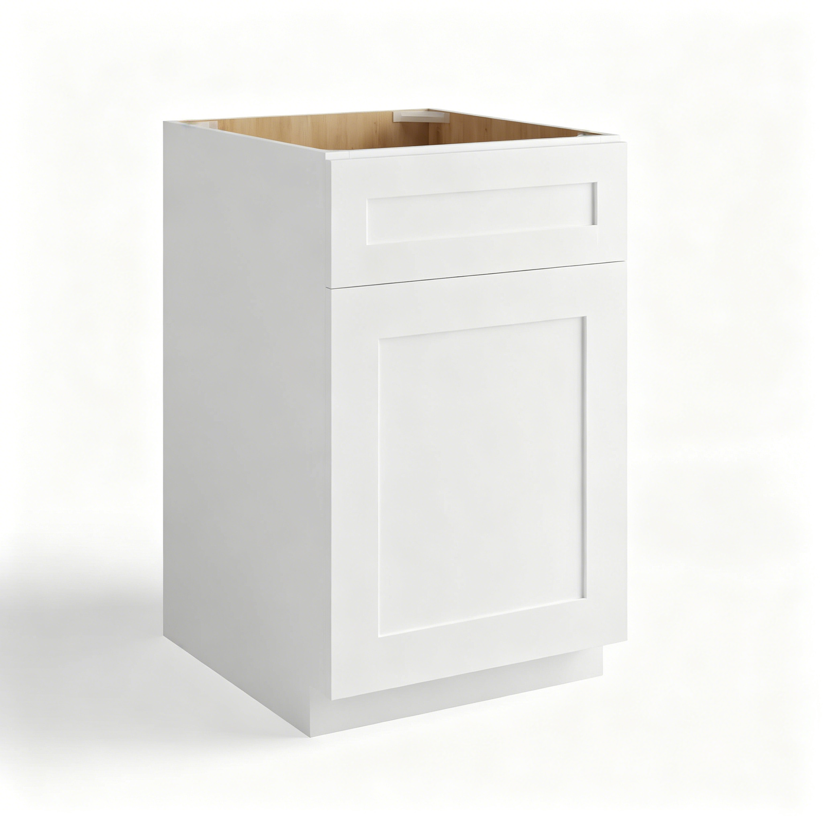 White Shaker Base Cabinet Single Door | 12"-21"W x 34 1/2"H x 24"D