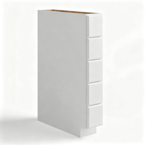White Shaker Base Spice Drawer | 12"W x 34 1/2"H x 24"D
