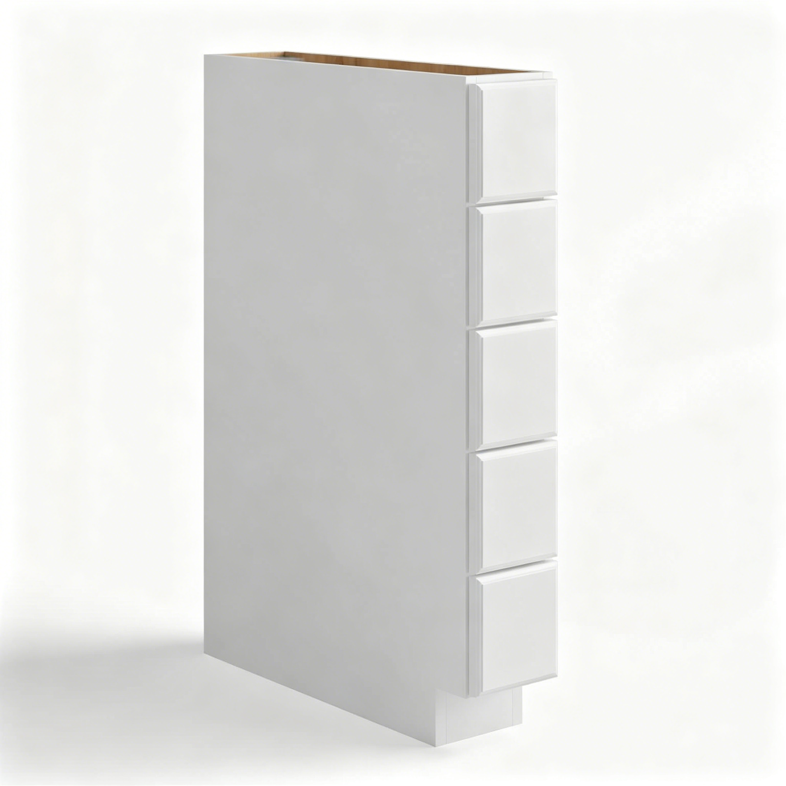 White Shaker Base Spice Drawer | 12"W x 34 1/2"H x 24"D
