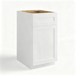 White Shaker Document File Base Cabinet | 18"W x 29 1/2"H x 21"D