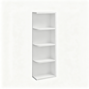 White Shaker Open End Shelf