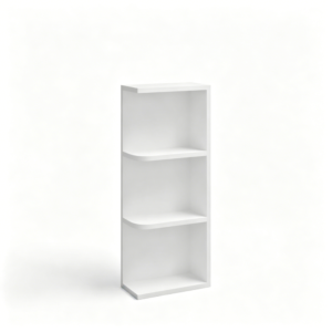 White Shaker Open End Shelf 6"W x 30"H x 12"D