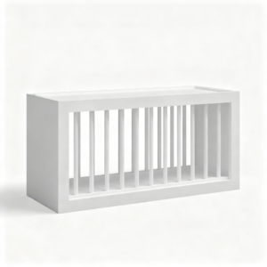 White Shaker Plate Rack w 10 Plate Slots 30"W x 15"H x 12"D
