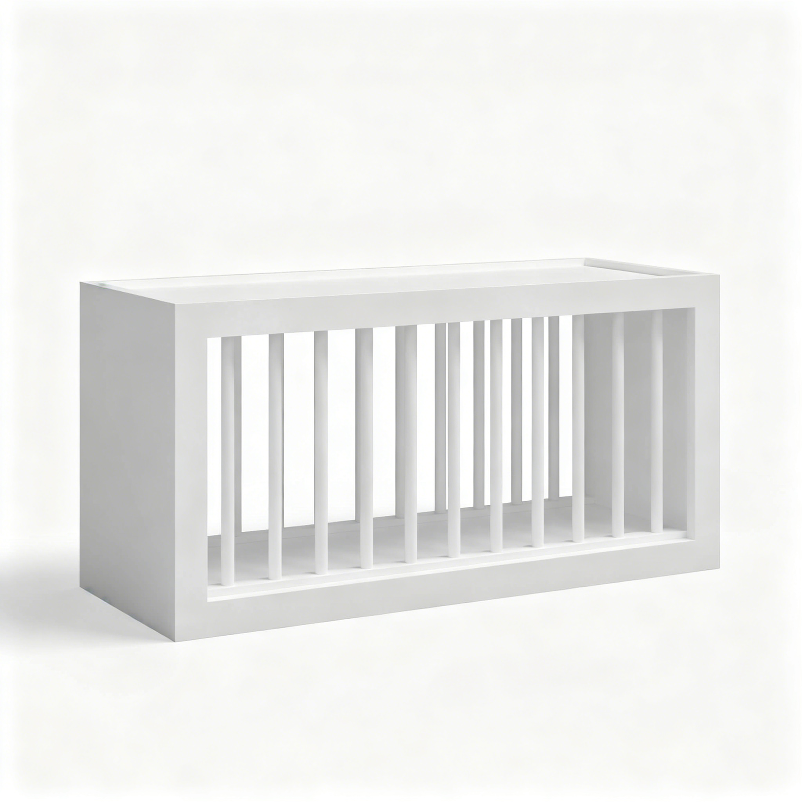 White Shaker Plate Rack w 10 Plate Slots 30"W x 15"H x 12"D