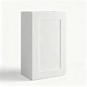 White Shaker Wall Cabinet Double Doors