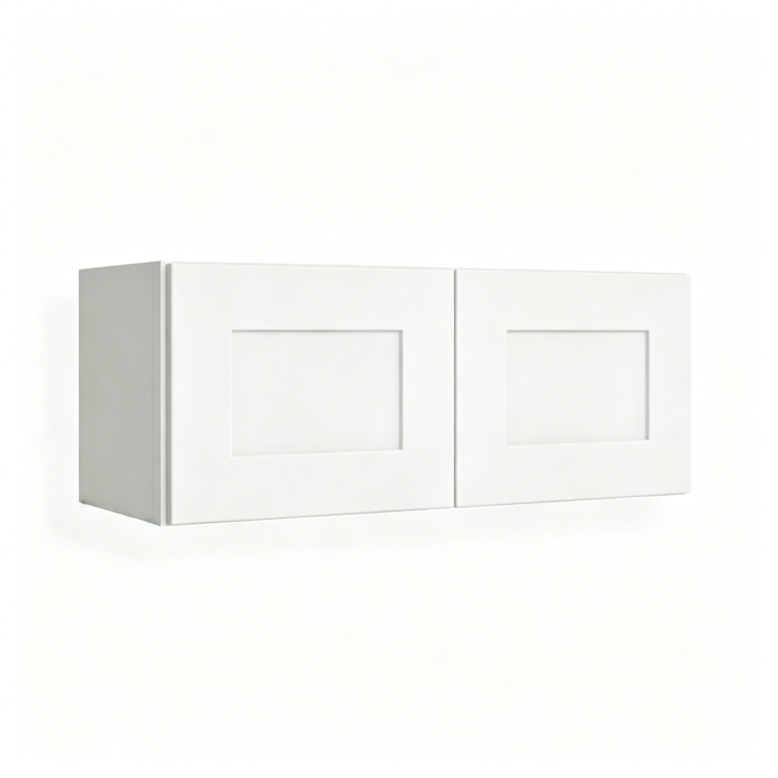 White Shaker Wall Cabinet Double Doors