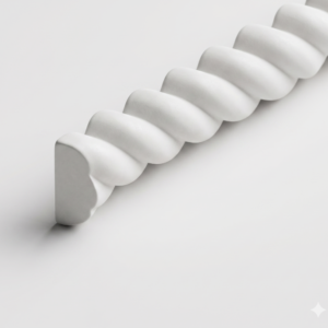 White Shaker Rope Moulding | 96"L